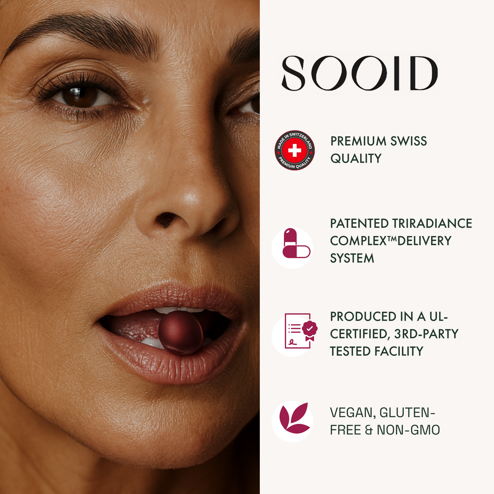 Next-Generation Inside-Out Anti-Aging •Skin Radiance by SOOID™